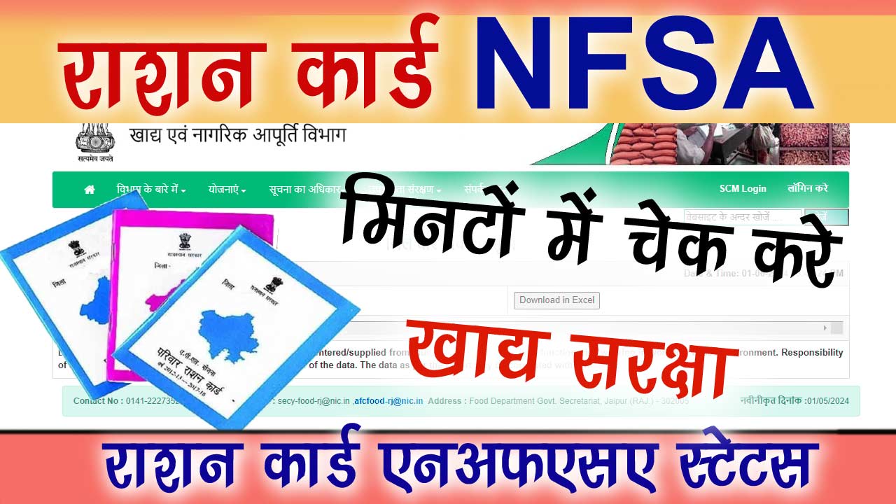 NFSA List 2024 : खादय सुरक्षा लिस्ट, स्टेटस ऑनलाइन देखे