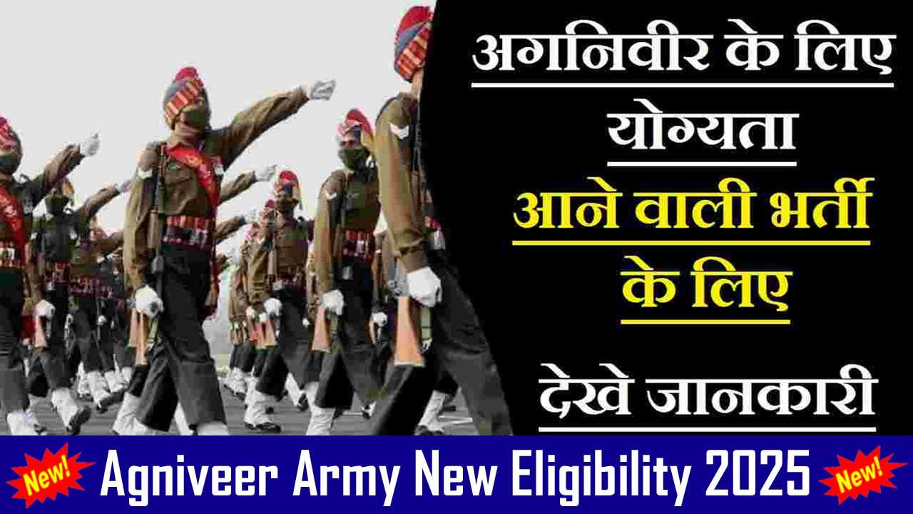 Agniveer Army Eligibility 2025 | अग्निवीर सेना भर्ती योग्यता